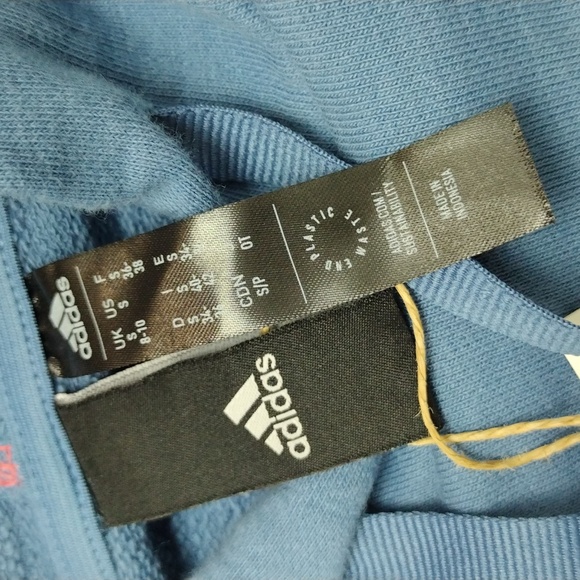 Adidas Womens SuperHer Sweatshirt H67062 Altered Blue S - Picture 8 of 15